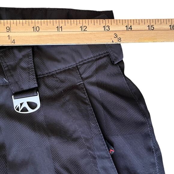 Marker Ski Snowboard Pants Womens 4 Rare Grey Checkerboard Plaid Print Insulated - Picture 14 of 15